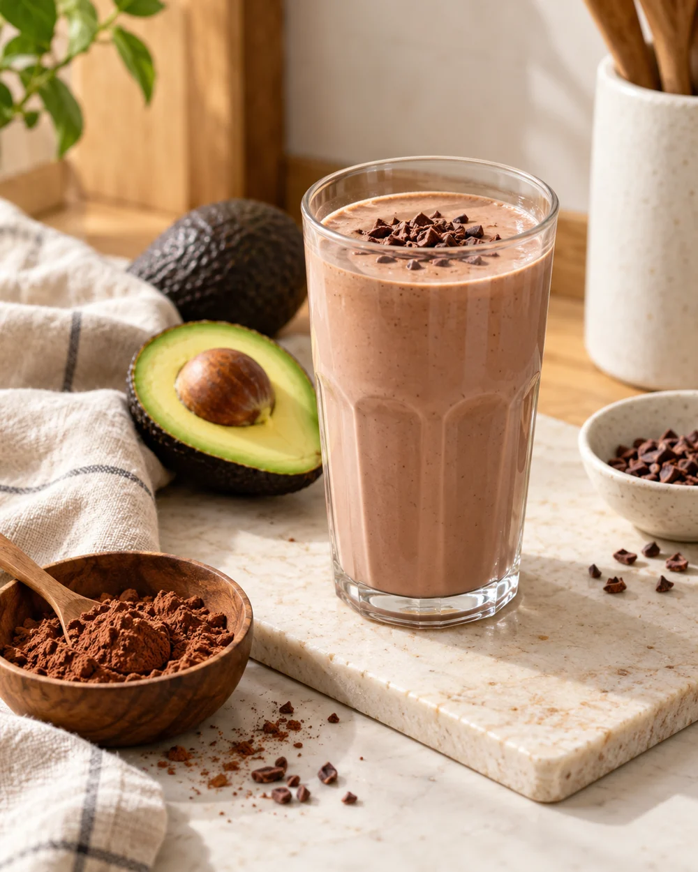 Avocado Cocoa Milk — AI-generated editorial illustration