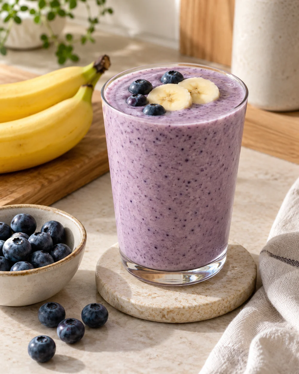 Blueberry Banana Milk — AI-generated editorial illustration