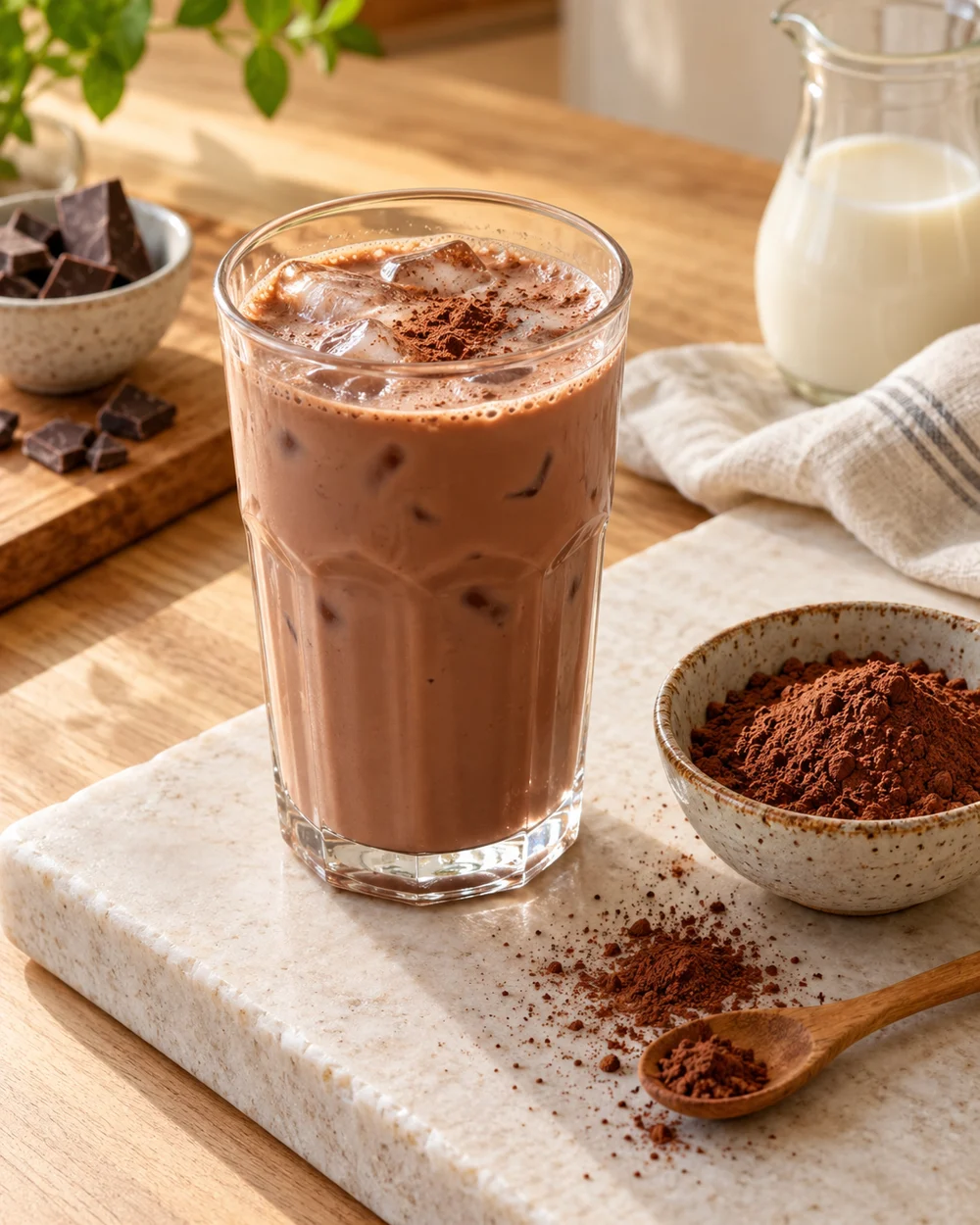 Classic Iced Cocoa Milk — AI-generated editorial illustration