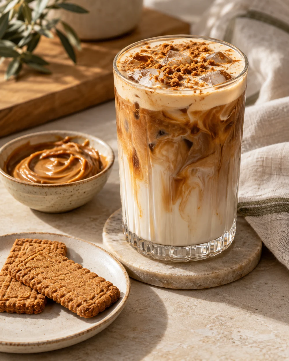 Cookie Butter Iced Latte — AI-generated editorial illustration
