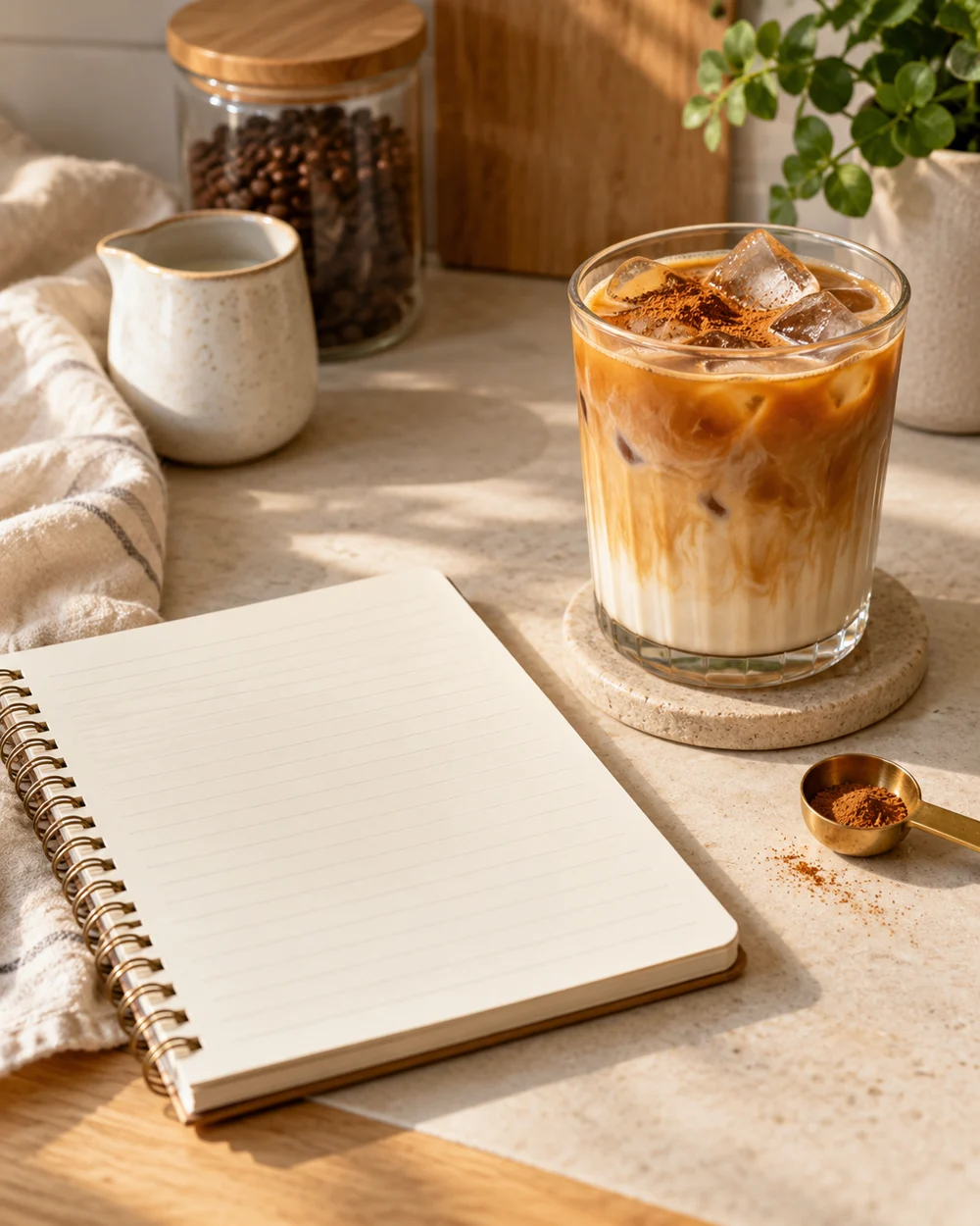 Create a Simple Drink Adjustment Notebook — AI-generated editorial illustration