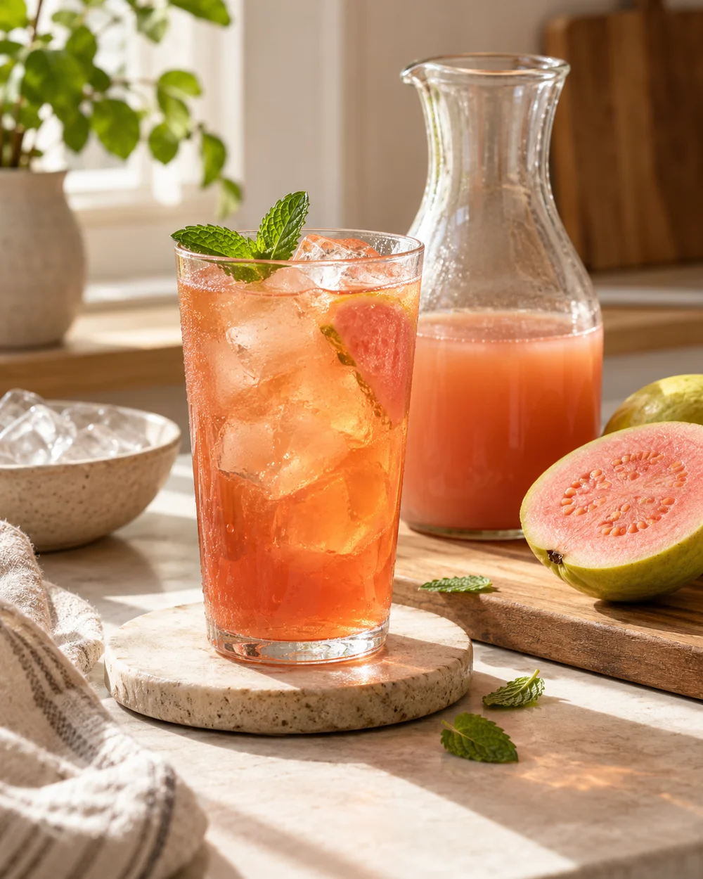 Green Tea With Guava Nectar — AI-generated editorial illustration