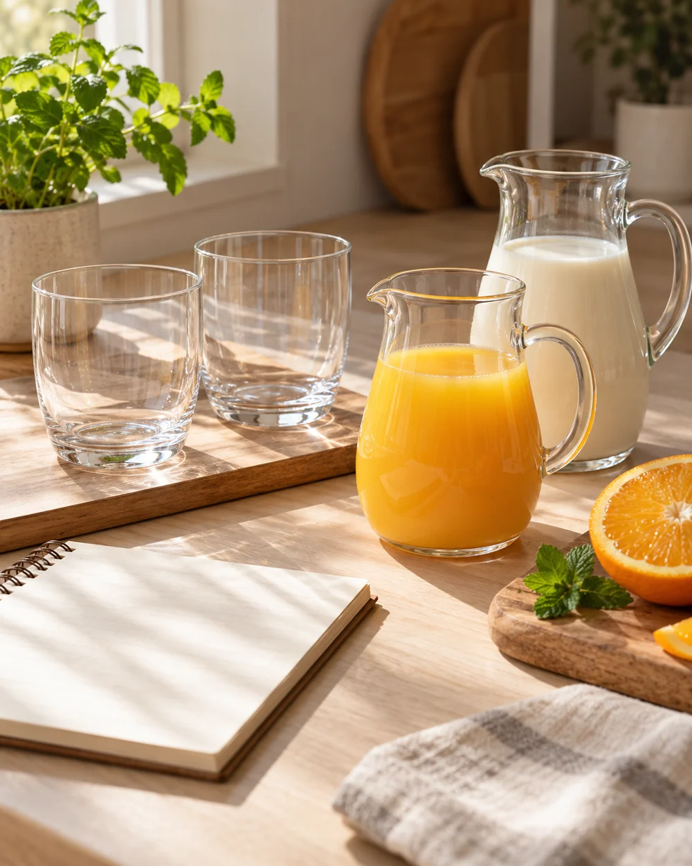 Keep Juice and Milk Variations as Separate Recipe Versions — AI-generated editorial illustration