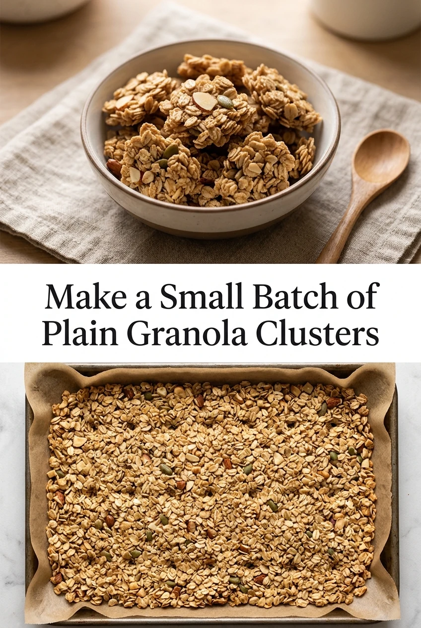 Make a Small Batch of Plain Granola Clusters — AI-generated editorial illustration