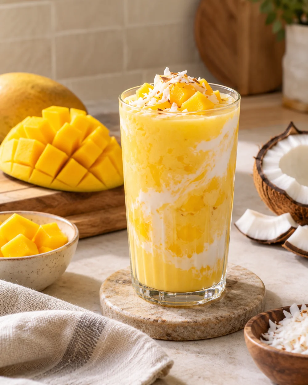 Mango Coconut Milk — AI-generated editorial illustration
