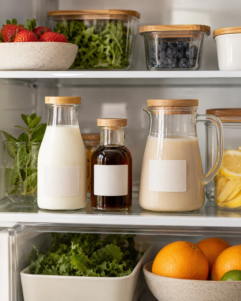 Plan a Cold Ingredient Shelf in the Refrigerator — AI-generated editorial illustration