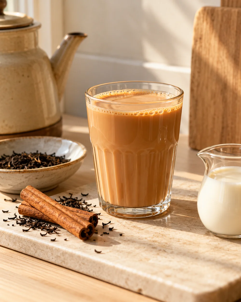 Representative AI-generated warm-pantry-drinks category illustration