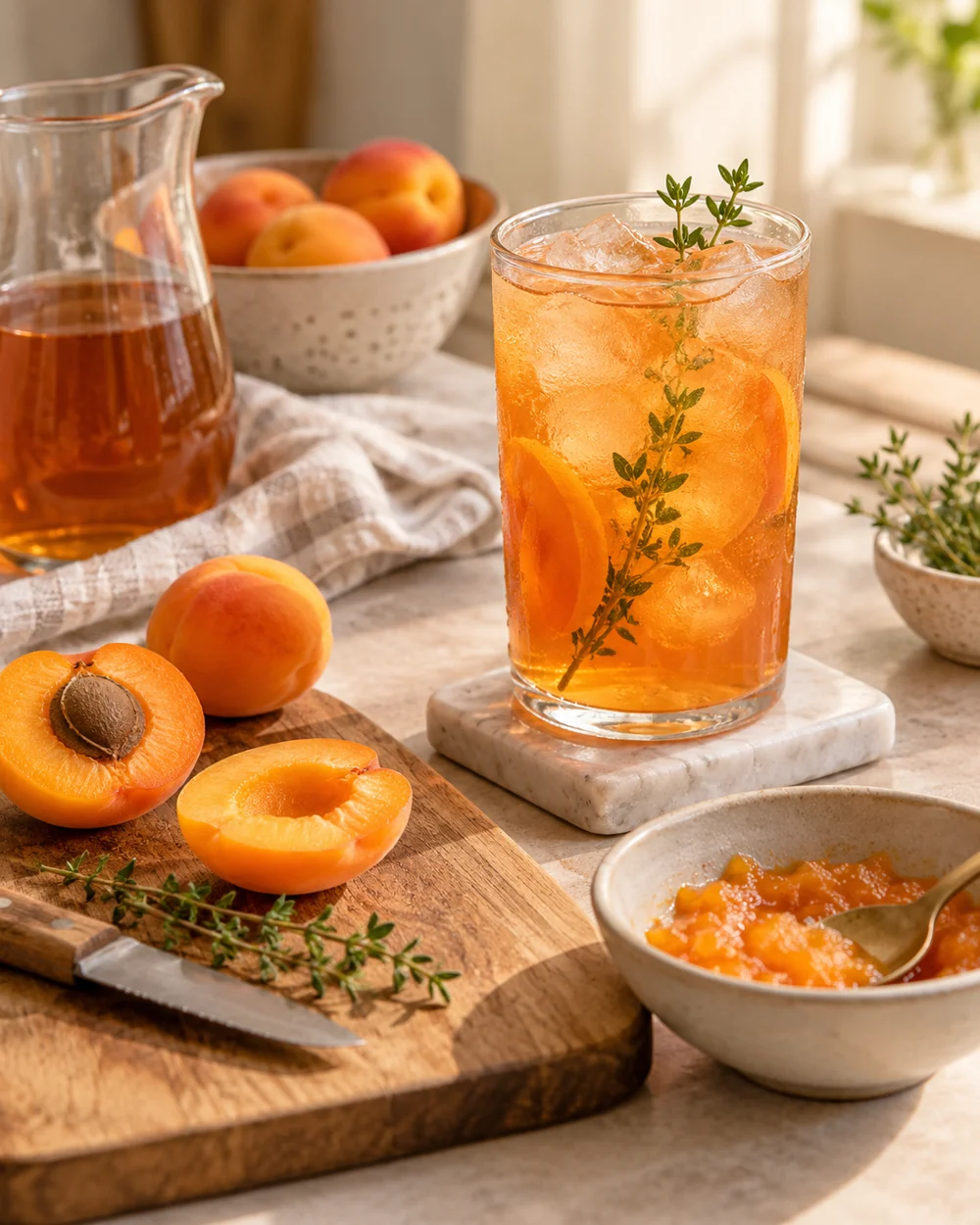 Rooibos With Apricot Puree — AI-generated editorial illustration