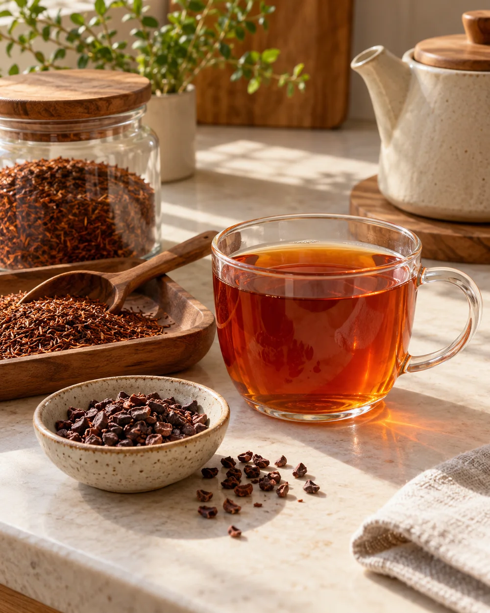 Rooibos With Cocoa Nibs — AI-generated editorial illustration