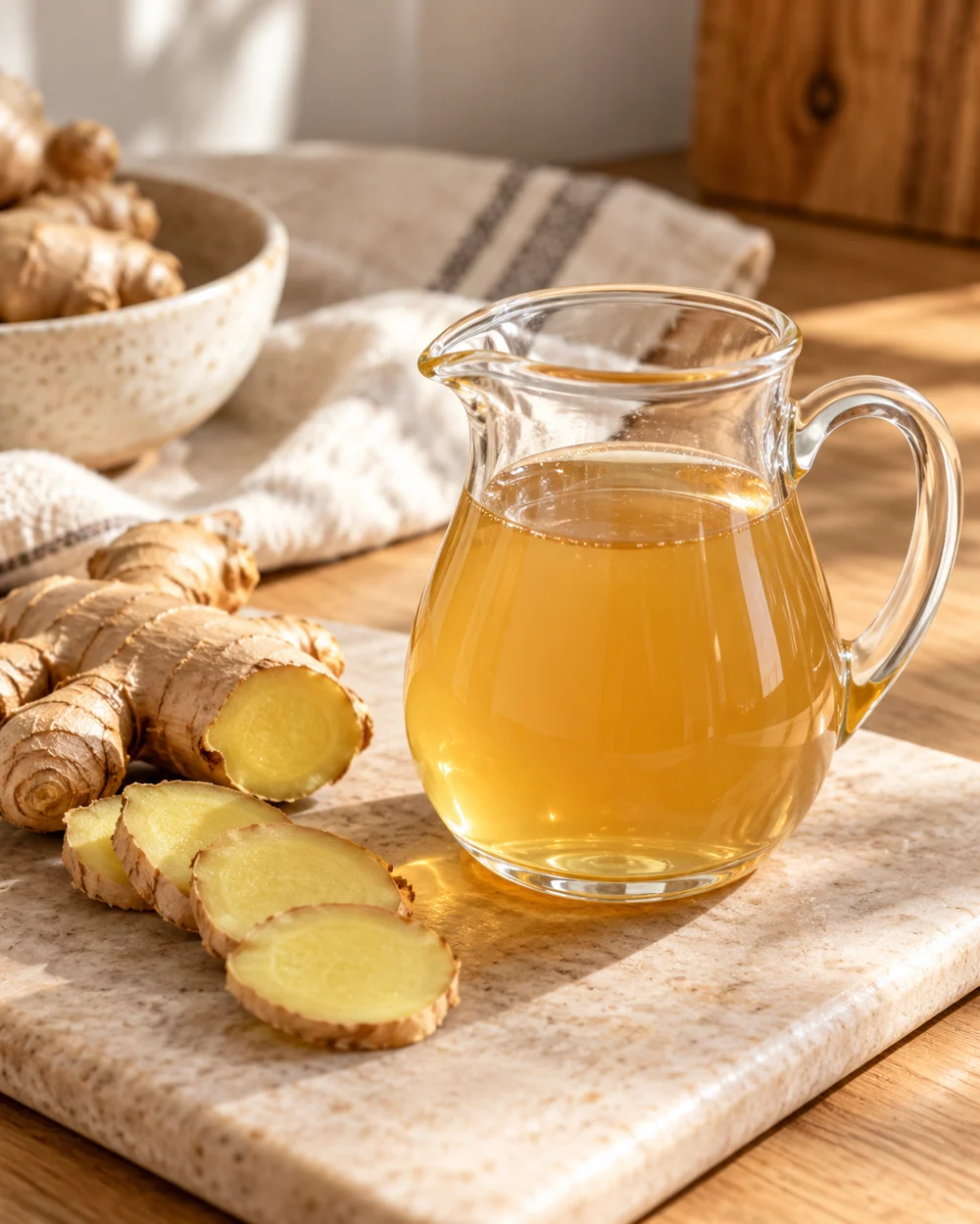 Small-Batch Ginger Drink Syrup — AI-generated editorial illustration