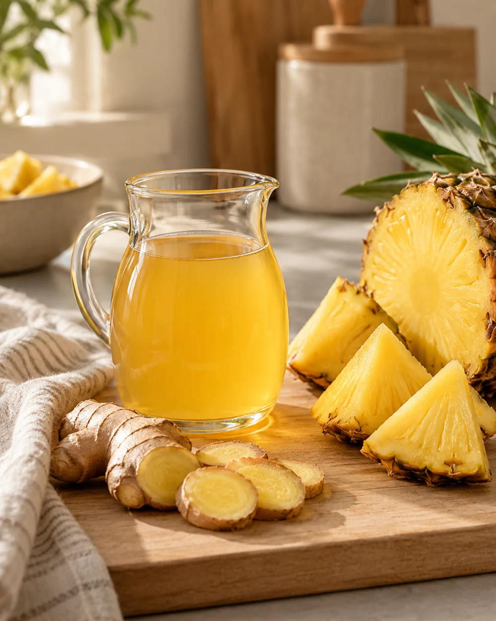 Small-Batch Pineapple Ginger Base — AI-generated editorial illustration
