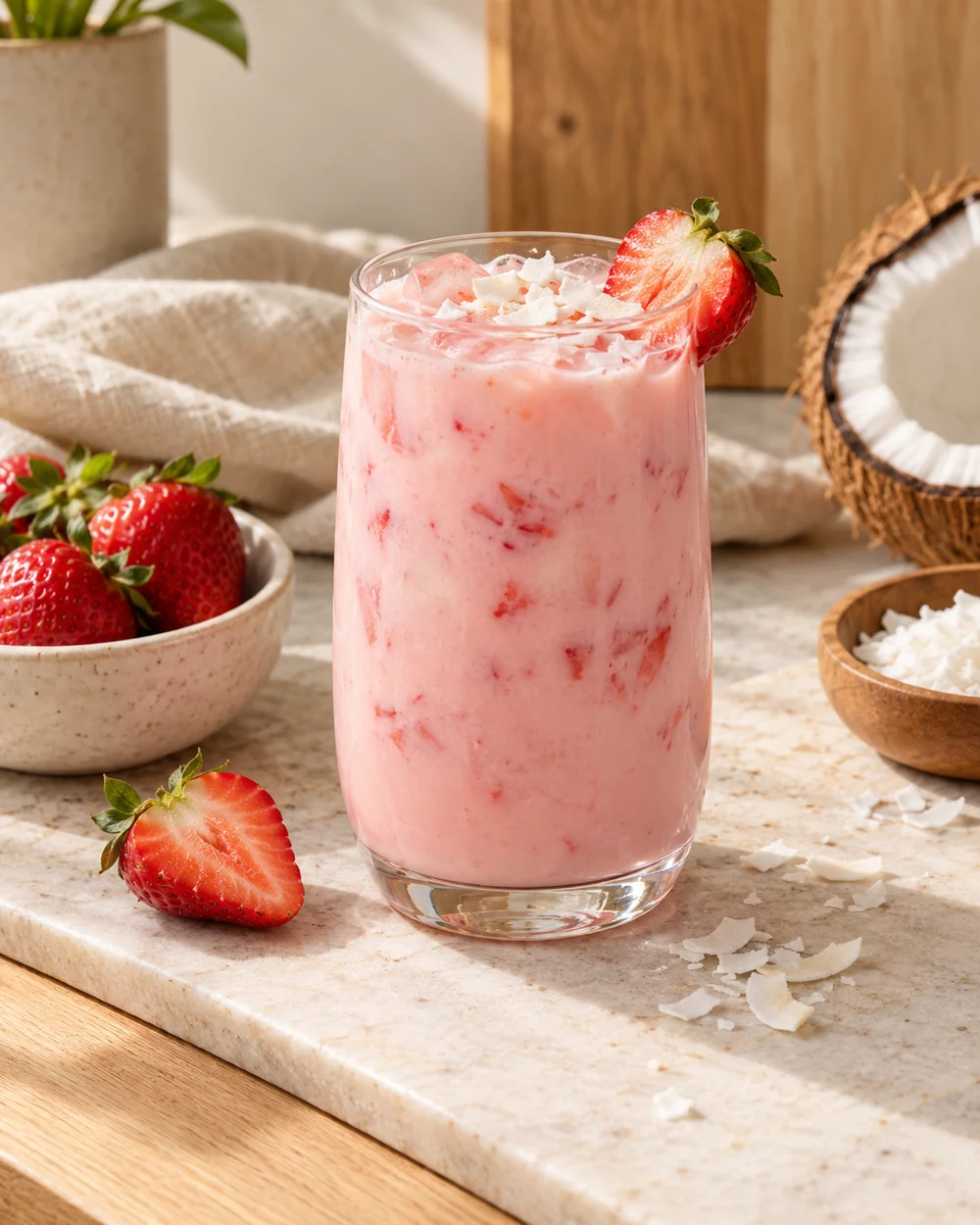 Strawberry Coconut Milk — AI-generated editorial illustration